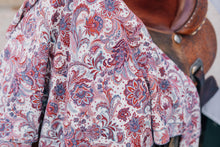 Load image into Gallery viewer, Light Blue Blush Paisley Wild Rag

