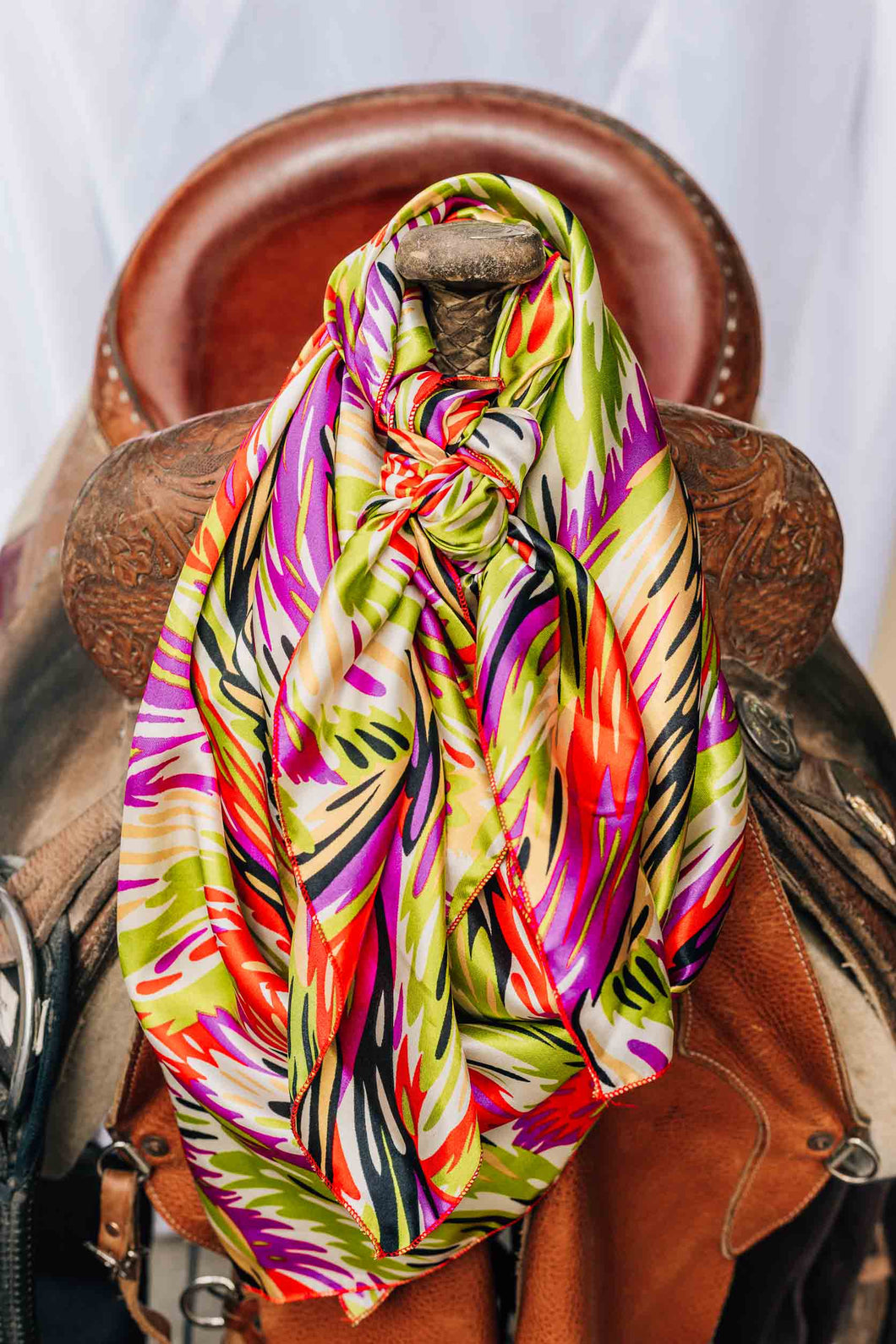 Green and Purple Crazy Wild Rag