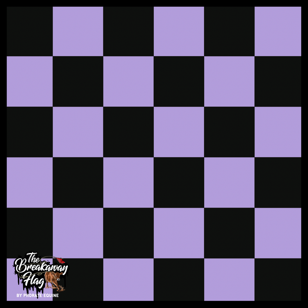 Checkered Purple Breakaway Flag (College/Open/Pro)