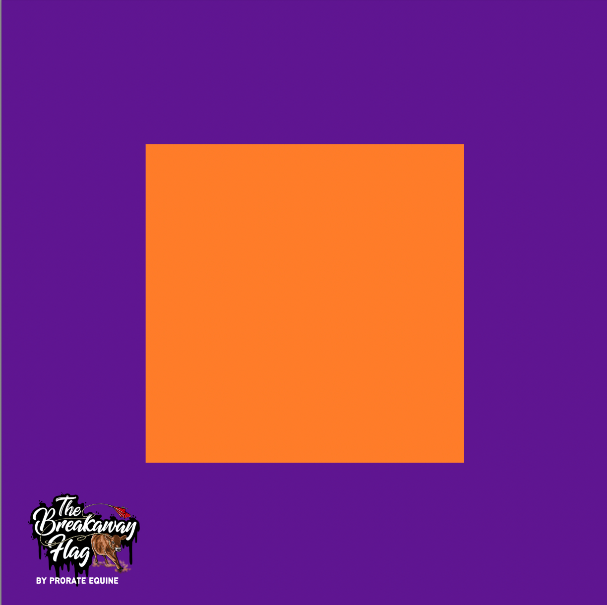 Purple Orange Breakaway Flag (College/Open/Pro) – ProRate Equine