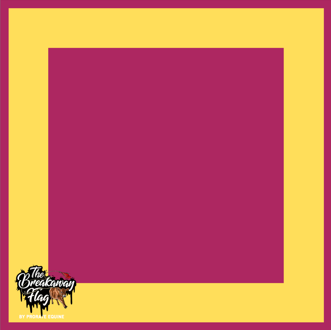 Burgundy Gold Square Breakaway Flag (College/Open/Pro)