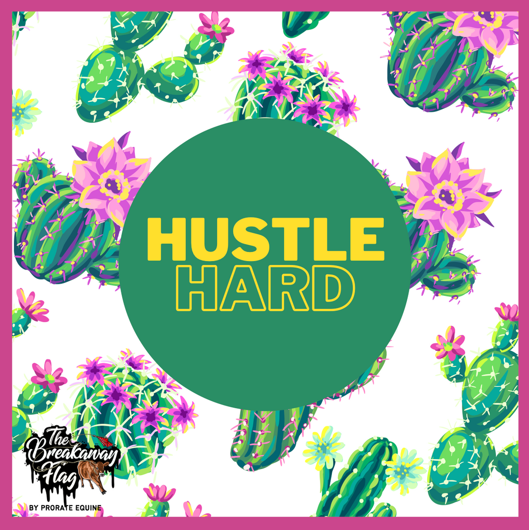 Green Burgundy Cactus Hustle Breakaway Flag (College/Open/Pro)