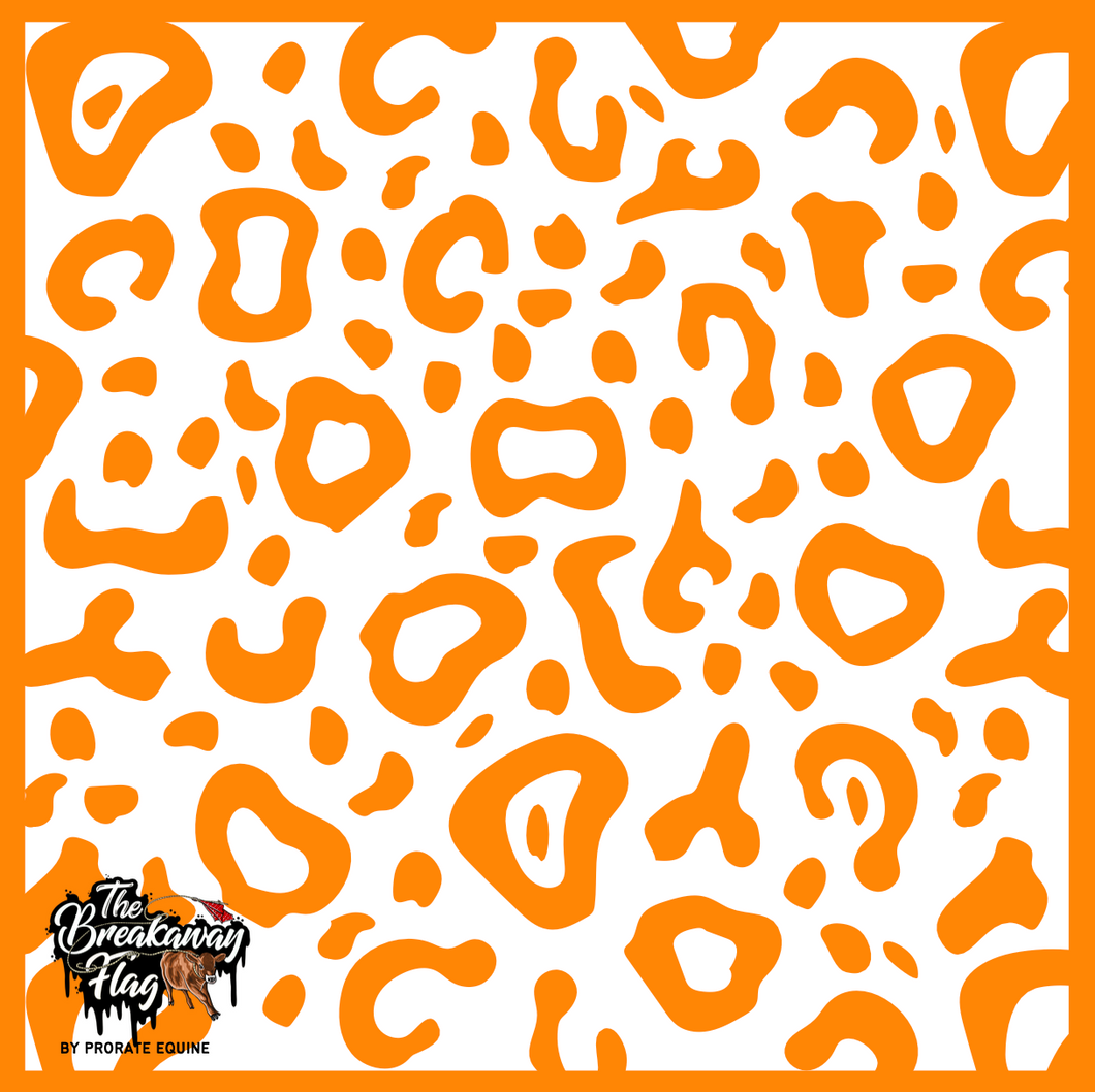 Orange Cheetah Breakaway Flag (College/Open/Pro)