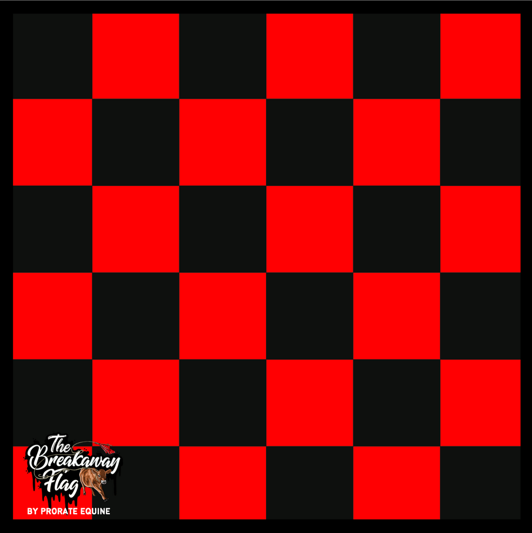 Checkered Red Black Breakaway Flag (College/Open/Pro)