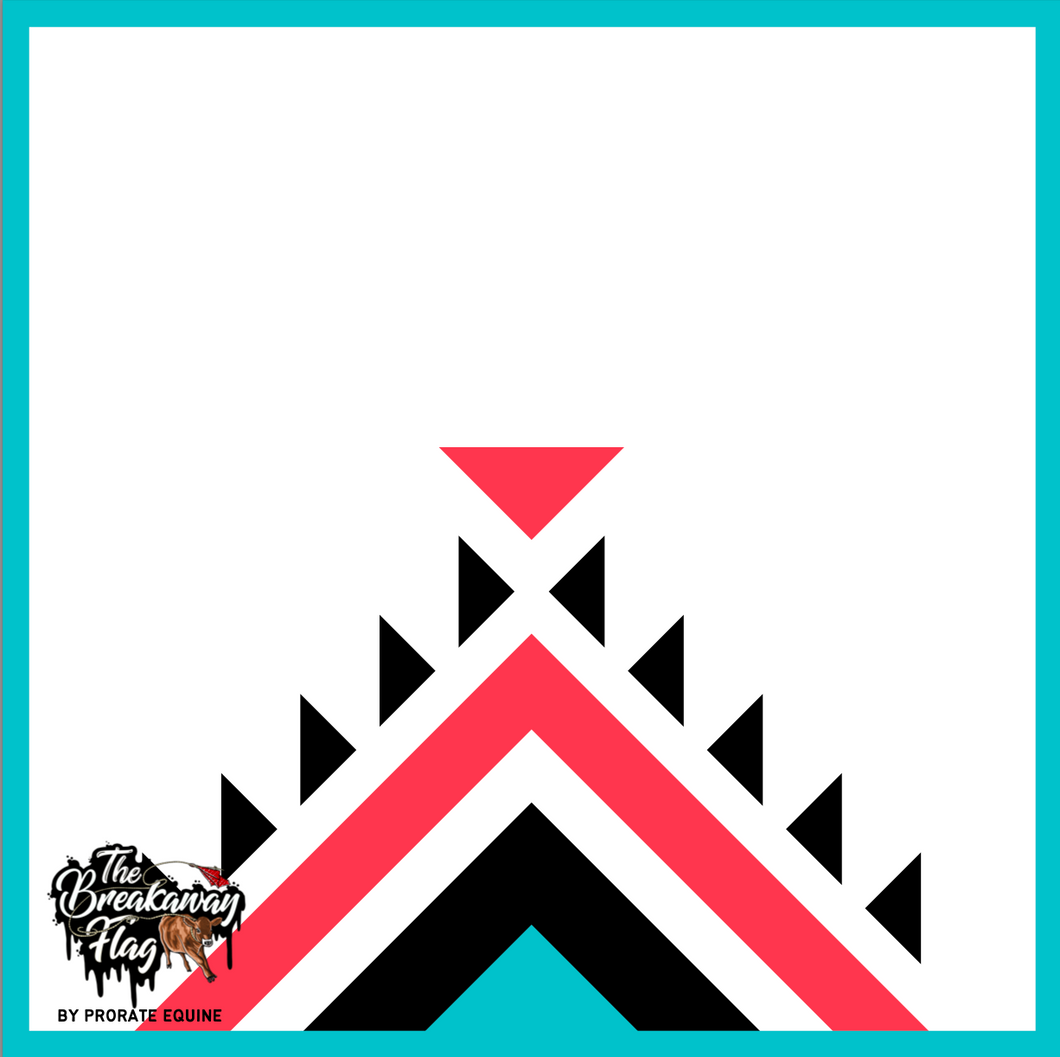 Aztec Turquoise Triangle Breakaway Flag (College/Open/Pro)