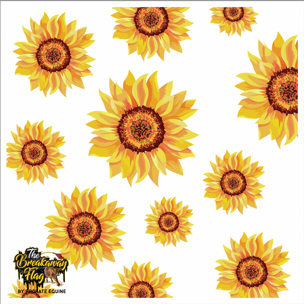 White Sunflower Breakaway Flag (College/Open/Pro)