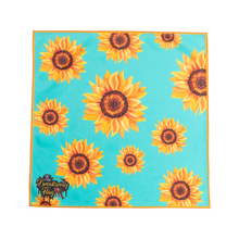 Load image into Gallery viewer, Turquoise Sunflower Breakaway Flag (College/Open/Pro)
