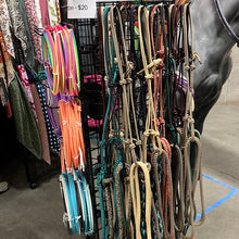 Load image into Gallery viewer, Stiff 1/4&quot; Rope Halter with 10&#39; Lead Rope
