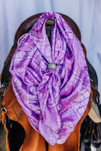 Load image into Gallery viewer, Purple Square Paisley Wild Rag
