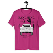 Load image into Gallery viewer, Ranching Tip New Guy Rides Shotgun Western Graphic T-Shirt
