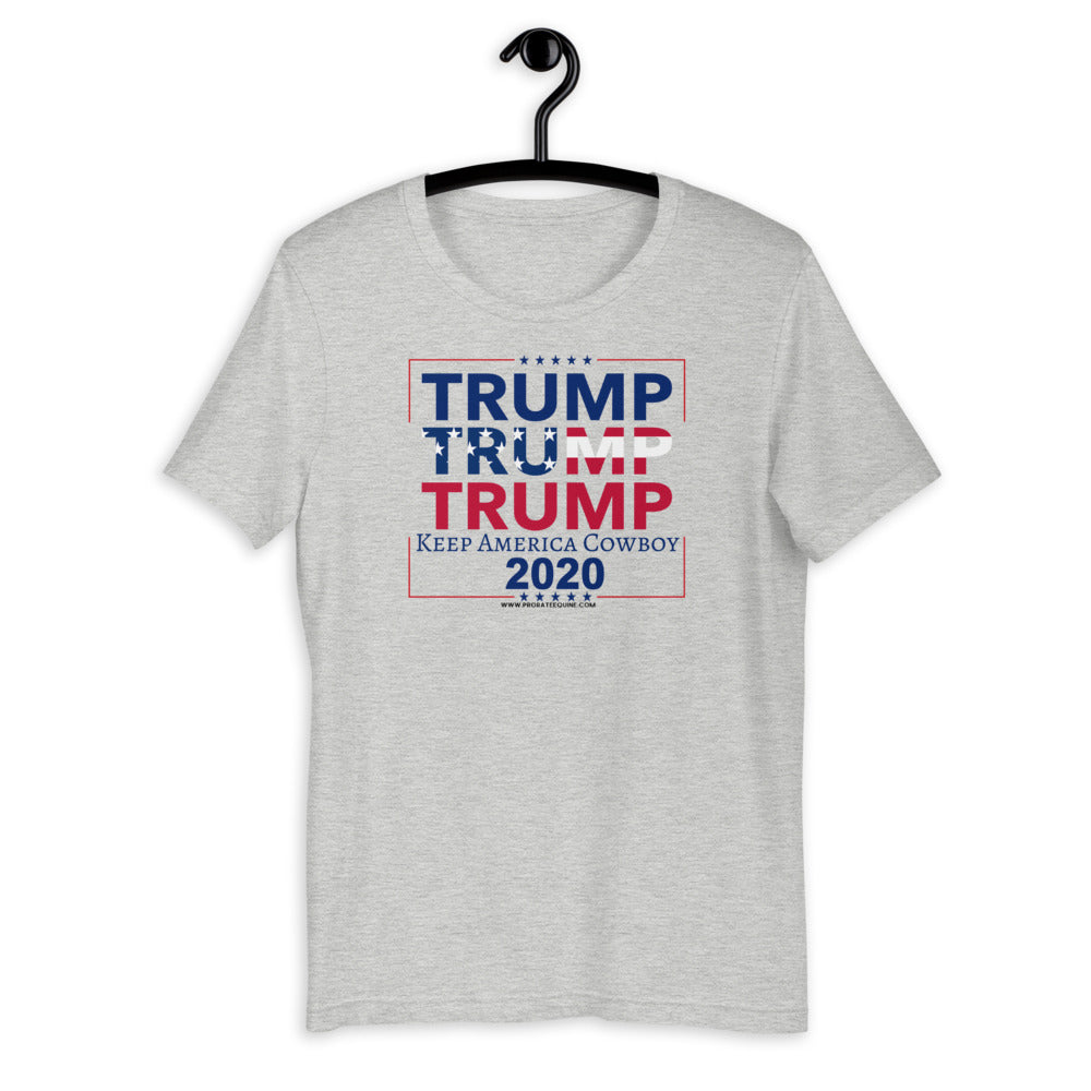 Keep America Cowboy Trump USA Western Graphic T-Shirt