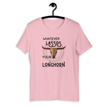 Load image into Gallery viewer, Whatever Lassos Your Longhorn Western Graphic T-Shirt
