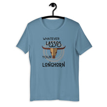 Load image into Gallery viewer, Whatever Lassos Your Longhorn Western Graphic T-Shirt
